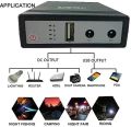 WGP UPS 5V 9V 12V 1A 2A USB DC Online Backup Battery Supply Function Power Bank mini UPS for Wifi Router Modem Camera LED Light. 