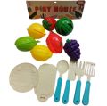 13 pcs Velcro Fruit Cutting With Kitchen Toy Pretend Play Kitchen Toys Kitchen Playsets. 