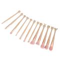 Chinese Zodiac 12Pcs Pink Makeup Brushes Make Up Brush Without Bag. 