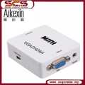 VGA to HDMI,1080P Mini VGA to HDMI Audio Video Converter VGA2HDMI Adapter Box With USB Charge cable Support HDTV. 