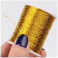 Metallic Embroidery Thread 1pcs Golden and Silver for Embroidery. 