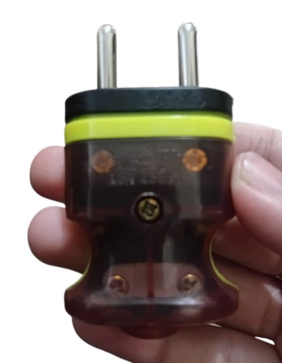 OPK%202%20Pin%20Plug%2016A%20250V%20High%20Quality%20Plastic%20Socket%20Adapter%20for%20Home%20Office%20Everyday%20Use%20%E2%80%93%20Pack%20of%202/4/5/10%20%E2%80%93%20Green%20&%20Black%20Electrical%20Power%20Connector%20-%20Image%202