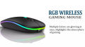 Rechargeable Wireless Mouse with Comfortable Grip and High Precision Tracking for Gamers and Professionals Rechargeable Wireless RGB Gaming Mouse with Adjustable DPI Silent Button Ultra Thin USB Optical Mice. 