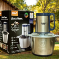Electric Meat & Vegetable Chopper  RAF and Silver Crest  3L Stainless Steel Bowl  4 Blades  3 Speed Control  Qeema Machine. 