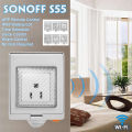 Conventional SONOFF S55 Waterproof WIFI Wireless Smart Plug Socket Outlet Home Timer Control US/DE/FR/US Type Switch For Alexa Google Outlet White. 