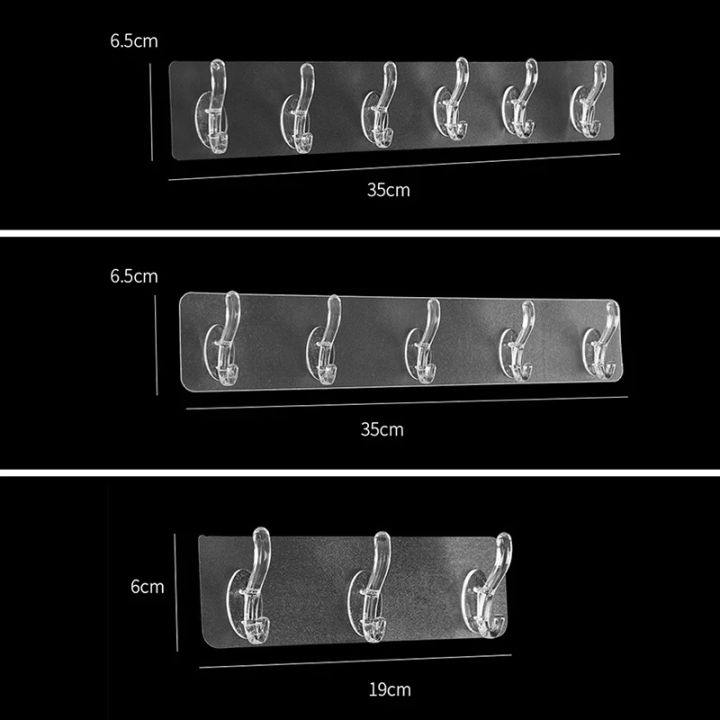 Multipurpose%206%20Row%20Transparent%20Strong%20Self%20Adhesive%20Door%20Wall%20Hanger%20Hooks%20-%20Image%204