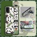 Waterproof Back Cover Phone Case For BLU C5 Max 2022 Kickstand protective panda Cute Phone Holder Wristband Anti-dust. 
