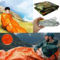 [HOT] New Thermal Keep Warm PE Emergency Blanket Waterproof Camouflage Portable Emergency Blanket Survival Sleeping Bag Outdoor Tool. 