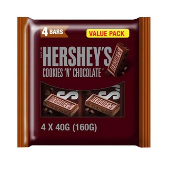 Hershey's Cookies "N" Chocolate (4 Pack) Imported Chocolate, 160 gm