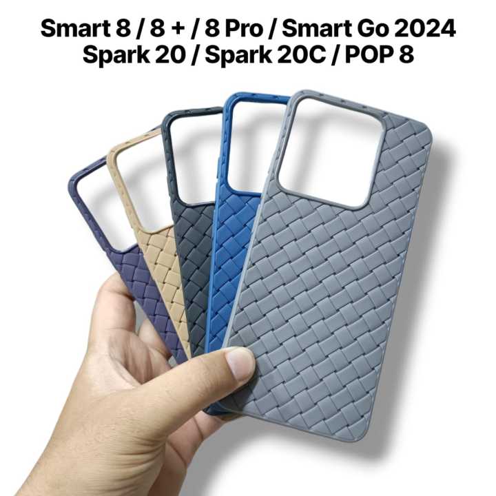 Infinix Smart 8 / Smart 8 Plus / Smart 8 Pro / Hot 40i / Spark 20 / Spark 20C Back Cover Soft Liquid Silicon Official Clothe inside Camera Protection Phone Case