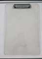 Pack of Two 35x24 Cm Clip Board Transparent Crystal Clear Legal Size For Exams. 