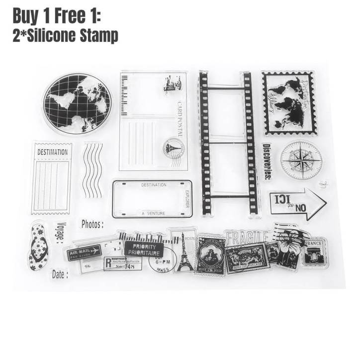 Clear%20Stamp%20Scrapbook%20Photo%20Cards%20Postcards%2014x18cm%20Rubber%20Seal%20Silicone%20Stamps%20Craft%20Tool%20-%20Image%203