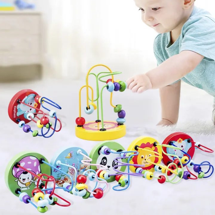 Montessori%20Wooden%20Toys%20Wooden%20Circles%20Bead%20Wire%20Maze%20Roller%20Coaster%20Educational%20Wood%20Puzzles%20Boys%20Girls%20Kid%20Toy%206+%20Months%20-%20Image%208
