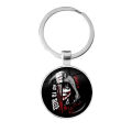 2021 New Style Jeff and Jane The Killer Pendant Keychain Creepypasta Creepy Pasta Ticci Toby Fashion Glass Key Ring Jewelry. 