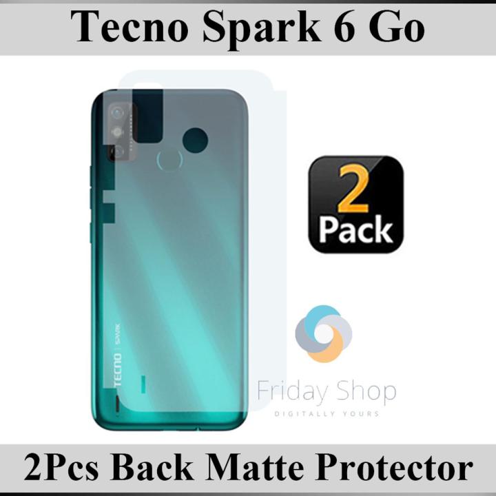 2Pcs Tecno Spark 6 Go Back Matte Protector Soft Skin Sheet Soft Film Protector For Tecno Spark 6 Go