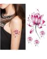 Temporary Body Art Lotus Flower Tattoo. 