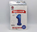 1 NUMBER FOIL BALLOON IN BLUE COLOR - 40 INCH IN SIZE. 