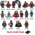 Marvel Avengers Minifigures Spiderman Hulk Hawkeye Building Blocks Toys. 