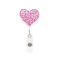 Diamond-encrusted Back Clip Accessory Competitor Links For Reference: Love-themed Badge Holder Diamond-encrusted Badge Clip Easy-to-pull Buckle For Badge Holder Rotating Back Clip For Badge Holder. 