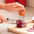 Tomato Vegetable Onion Slicer Aid Guide Holder Slicing Cutter Pin Gadge. 
