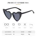 Fashion Clout Goggle Women Heart-Shaped Sunglasses UV400 Protection Eyewear Vintage Sunglasses. 