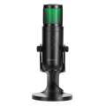Professional USB RGB Microphone Condenser Mic For Gaming - Xtrike Me XMC-03 Microphones For Mobile, Tablets, Computers & Live Streaming - 360° Rotatable Omnidirectional Mic & 12 RGB Lighting Modes & Metal Body. 