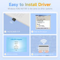 USB Wirelesss WiFi Adapter Mini WiFi Dongle for PC Laptop Desktop  USB Adapter Dongle USB Wireless Wifi Receiver for PC TP-Link USB WiFi Adapter for PC Mini Receiver Support Windows 11 10 8.1 8 7. 