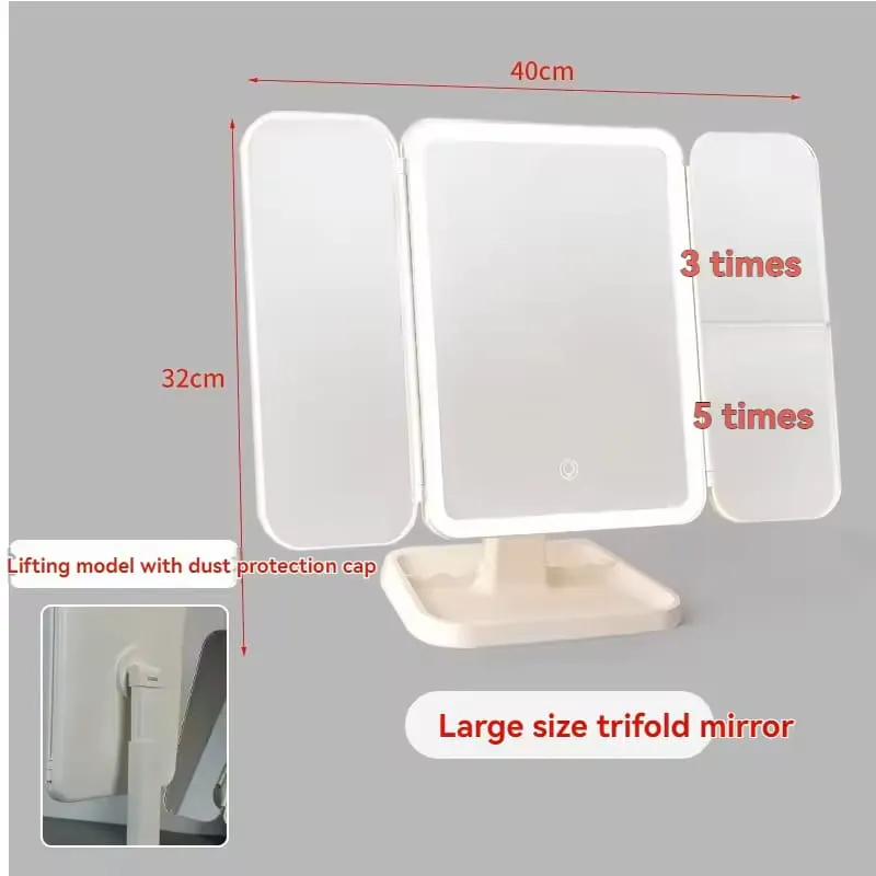 LED Folding Makeup Mirror