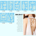 JM Newest Design White Henna Ink Lace Temporary Flash Tattoo Inspired Sticker Decal. 