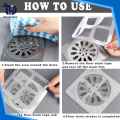 Pack of -10Pis Disposable Floor Drain Sticker Shower Drain Hair Catcher Cover Sink Strainers Anti-blocking Bathtub Mesh Filter Sticker. 