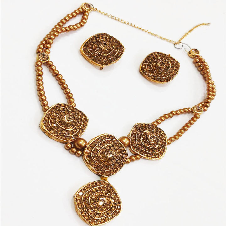 Gold%20Plated%20Necklace%20Set%20with%20Earrings%20for%20Girls%20&%20Women%20-%20Image%202