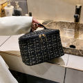 Stylish Cosmetic bag Practical  Fashionable Travel storage Chic Waterproof Large capacity for Travel Daily use Makeup organization Beauty essentials storage Ideal for ladies and girls.. 