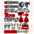 Facny New Tranding modified Sticker for Motor Bike , Cycle Etc. 