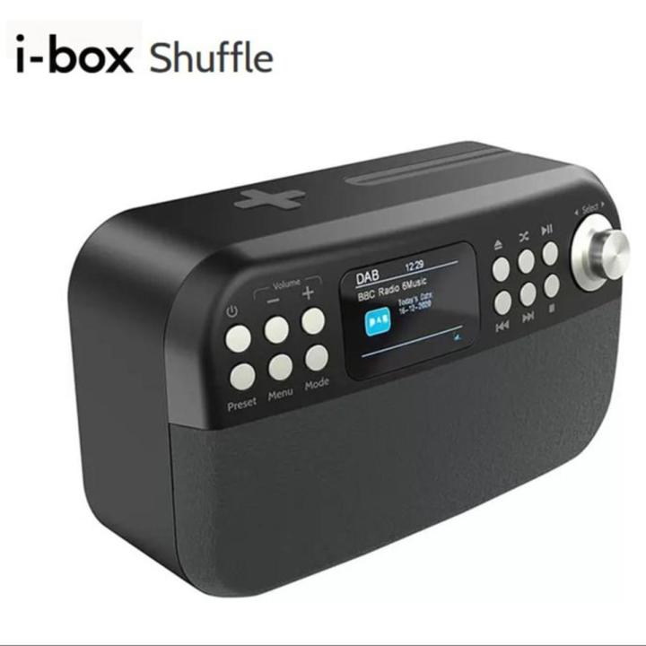 I-BOX Shuffle Bluetooth Hi-Fi Speakers Sound System Heavy Bass, CD player & FM radio, USB player, Aux-in, Wireless Charging 10W Stereo Surround Sound UK Imported