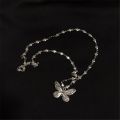 Kpop Harajuku Goth Colorful Butterfly Pendant Clavicle Neck Chains Necklaces For Women Egirl Friends Aesthetic Jewelry. 
