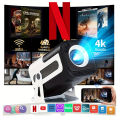 JY320 Portable Projector With 4K Android 11.0 300ANSI 1080P Max Resolution WIFI6 and BT5.0 Pico. 