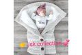 Newborn Swaddle Blanket wrapping Warm Knitted Wool Crochet Sleeping Bag Button Knitted Stroller Wrapped Baby Blanket Sleeping Bag. 