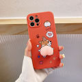 Cartoon Peach Corgi Dog Buttocks Case For Samsung Galaxy A10S A11 A12 M12 A13 A15 A04S A14 A20S A21S A22 A23 A24 A30 A20 A31 A32. 