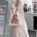 Cute Girl Graphic Kawaii style Tote Bags Cartoon Pattern Shoulder Bag Ladies Handbag Women's Tote Bag. 