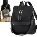 Louis Well New Cute Women Girls Bagpack For Going University 13 Inches Hieght With Single Shoulder Strap Black And Grey Bagpack Waterproof Anti-Theft. 