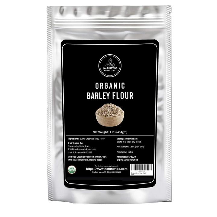 Organic Barley Flour, 1lb | Non-GMO and Gluten Free | Rich Source of Fiber