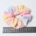 Large Rainbow Hair Scrunchies Elastic Hair Bands Ponytail Holder Multicloured Oversized Scrunchie Hair Tie For Girl Women. 