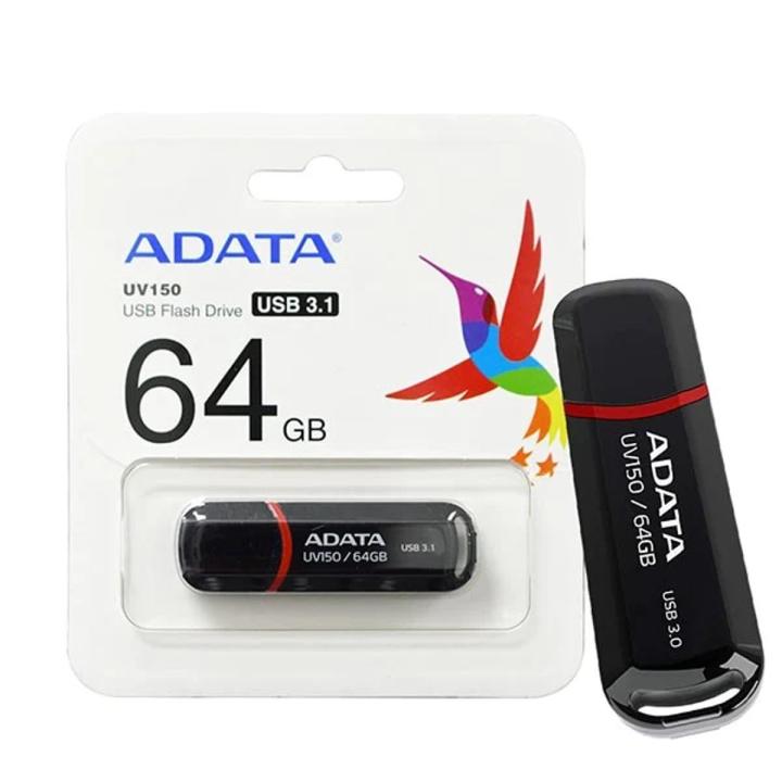 ORIGINAL ADATA 64GB USB 3.2 FLASH DRIVE UV150 BLACK | Generation 1