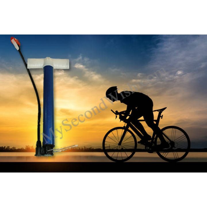 Hand Air Pump Foot Bicycle Bike Tire Basketball Football Soccer Ball Pool Toys - Multicolored Light Small Bicycle Pump Conversion Cycling Pump High Pressure Air Pump Bike Equipment