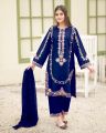 Formal Embroidered Kurti for Women 3 Piece Suit with Dupatta & Trouser - Wedding Dresses for Women. 