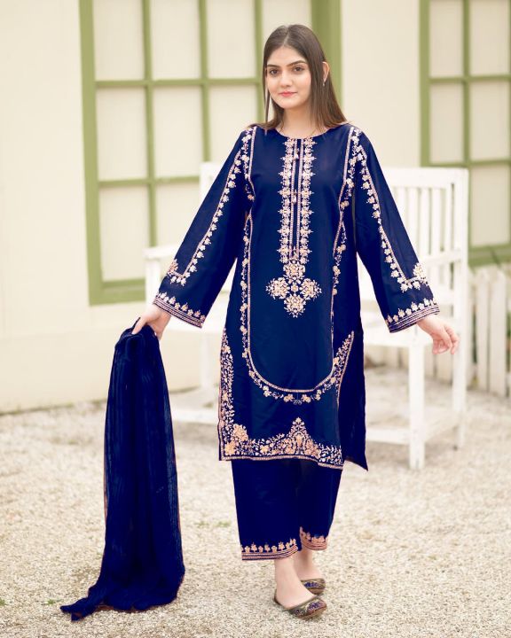 Formal%20Embroidered%20Kurti%20for%20Women%203%20Piece%20Suit%20with%20Dupatta%20&%20Trouser%20-%20Wedding%20Dresses%20for%20Women%20-%20Image%205