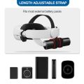 LKPCIGCXM VR Bank Fixing Bracket Strap for Oculus Quest 2 Adjustable Head Strap Fixed Holder VR Accessories. 