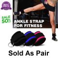Gym Ankle Straps Leg Bar Strap – for Cable Attachment Pulley Machines Legs Training ankles support anklets – Adjustable D- Ring Neoprene Padded Gym Cuffs for Kickbacks, Glute Workouts, Leg Extensions. 