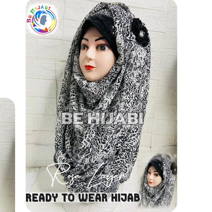 Rose Layer Hijab - Perfect For Wedding - Copper Gold - Be Hijabi