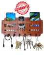 Wall-Mounted Wooden Organizer for Keys, Phone, and Other Essentials - Modern Home Decor Accessory. 